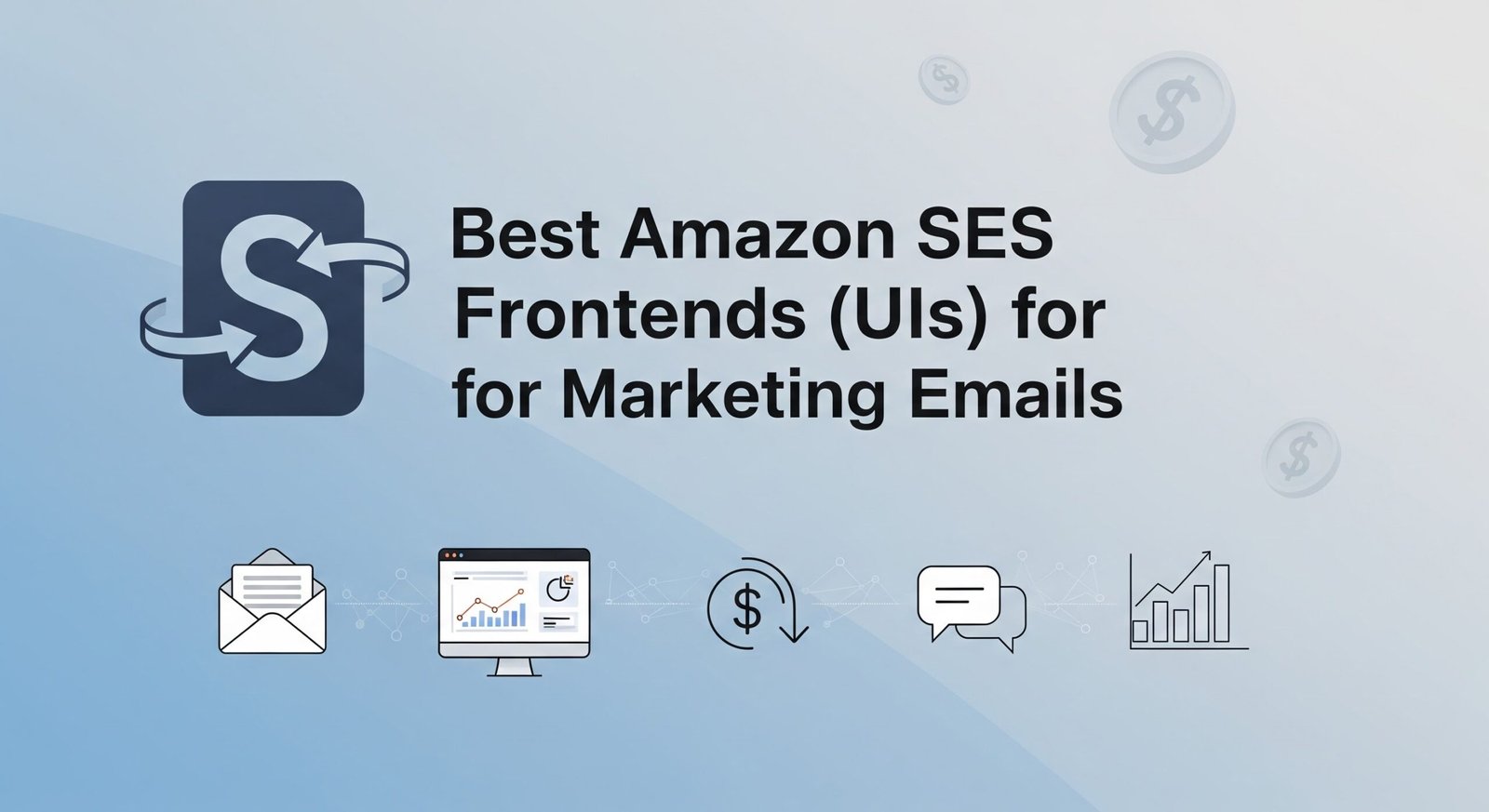 Featured image for a post on the best amazon SES frontends for email marketing