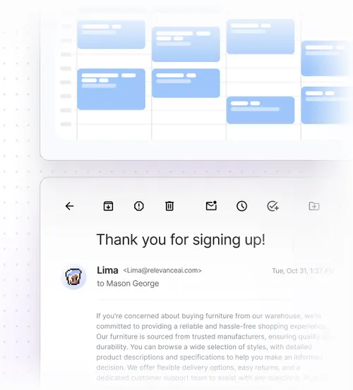 Relevance AI AI BDR agent interface for sales outreach workflows