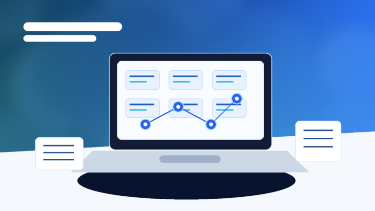 Abstract comparison of AI agent builder platforms on a laptop