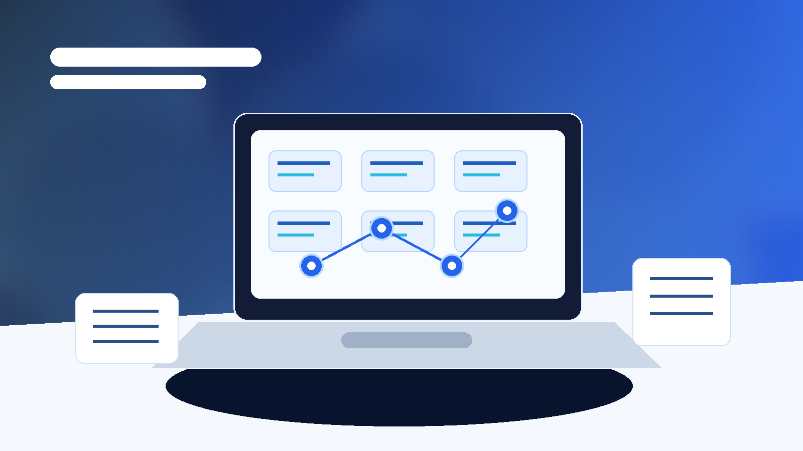 Abstract AI agent workflow compared with node-based automation